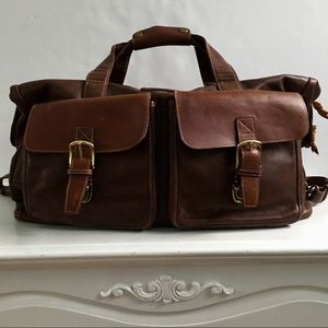 ll bean leather duffel
